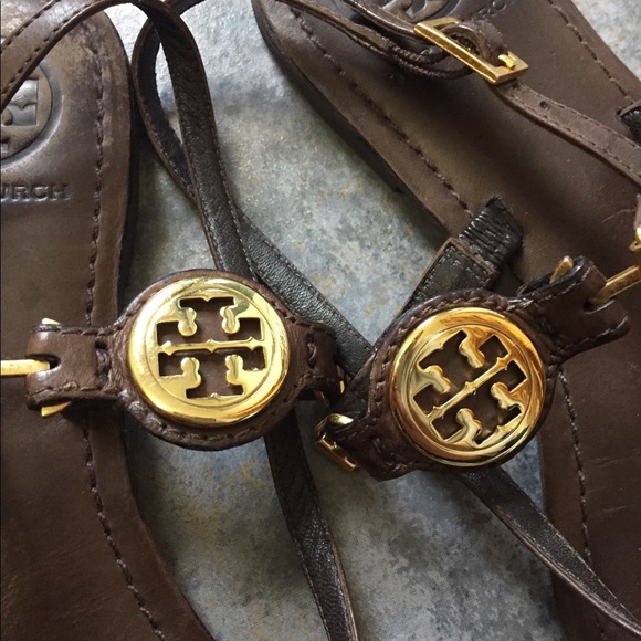 SOLD Tory Burch Leather Sandals 7 - Picture 2 of 7